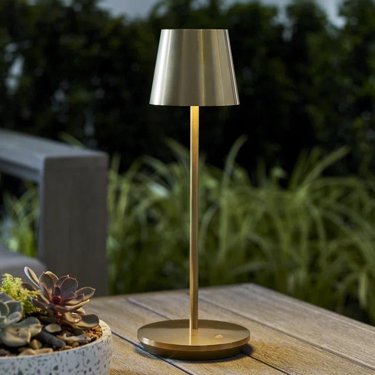 Carla Cordless Table Lamp - Brass