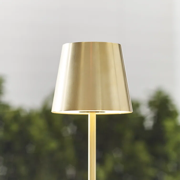 Carla Cordless Table Lamp - Brass