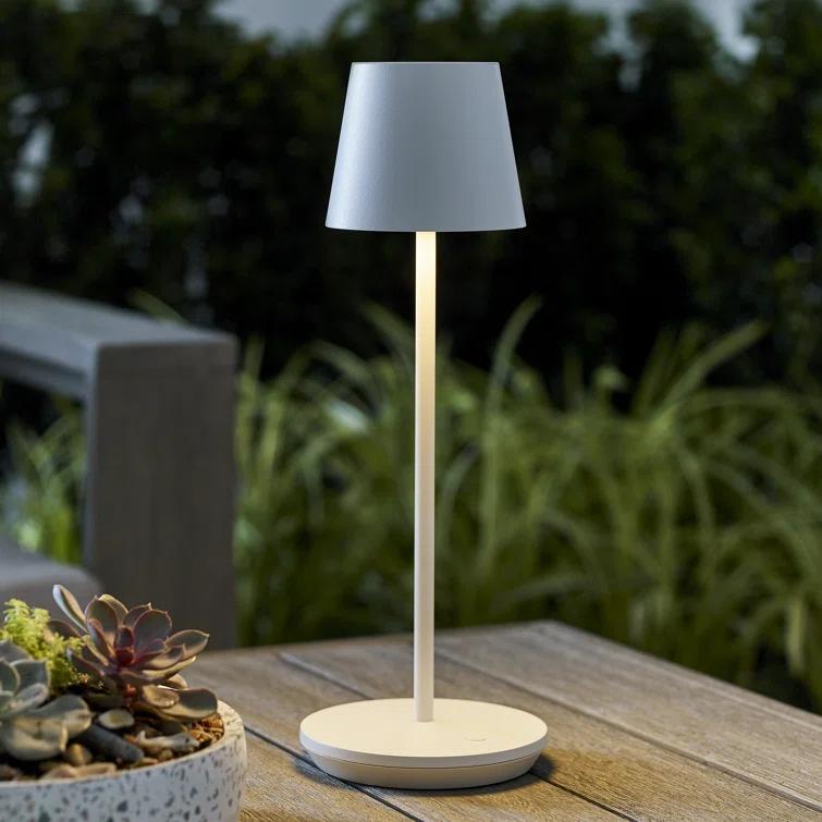 Carla Cordless Table Lamp - White / Small
