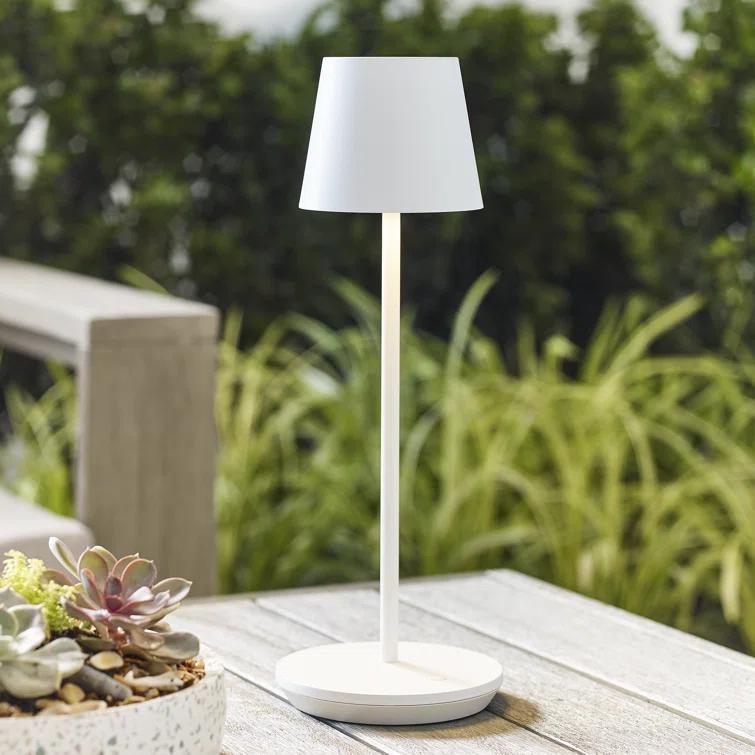 Carla Cordless Table Lamp - White / Small