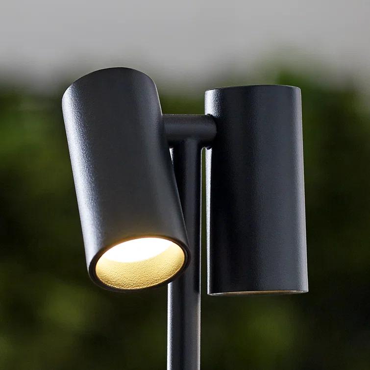 Black Adjustable Cordless Outdoor LED Table Lamp