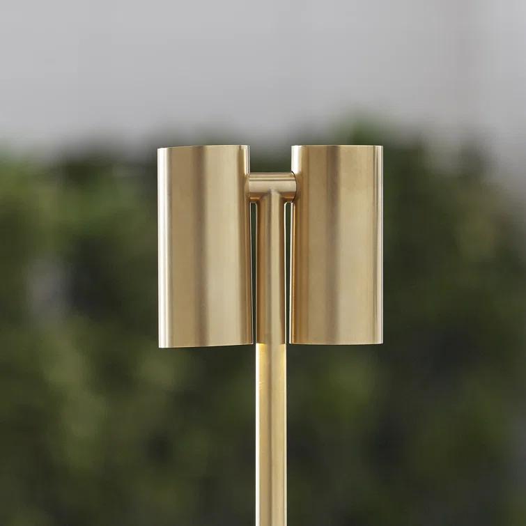 Natural Brass Adjustable Cordless Outdoor Table Lamp