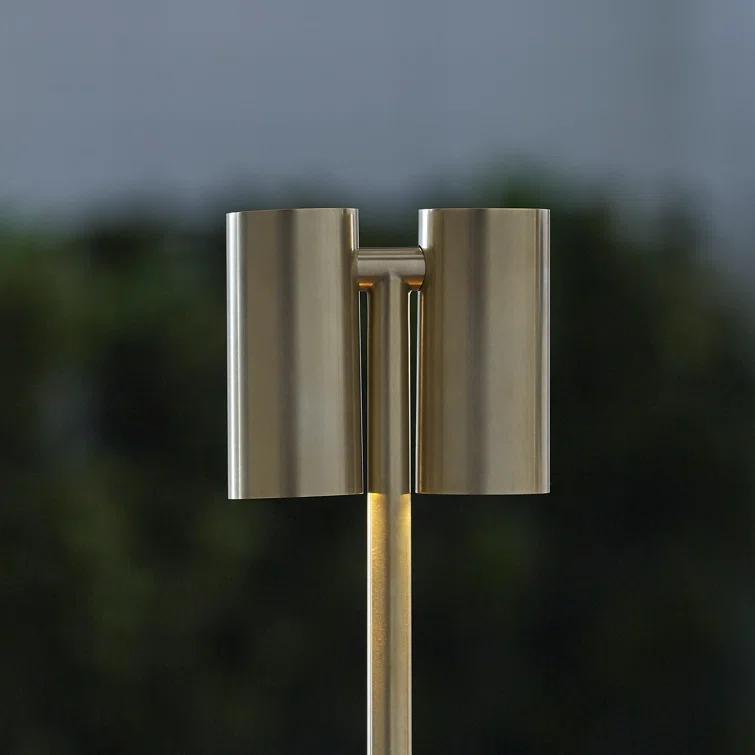 Natural Brass Adjustable Cordless Outdoor Table Lamp