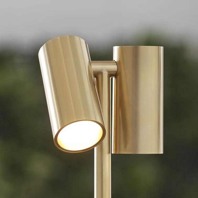 Natural Brass Adjustable Cordless Outdoor Table Lamp
