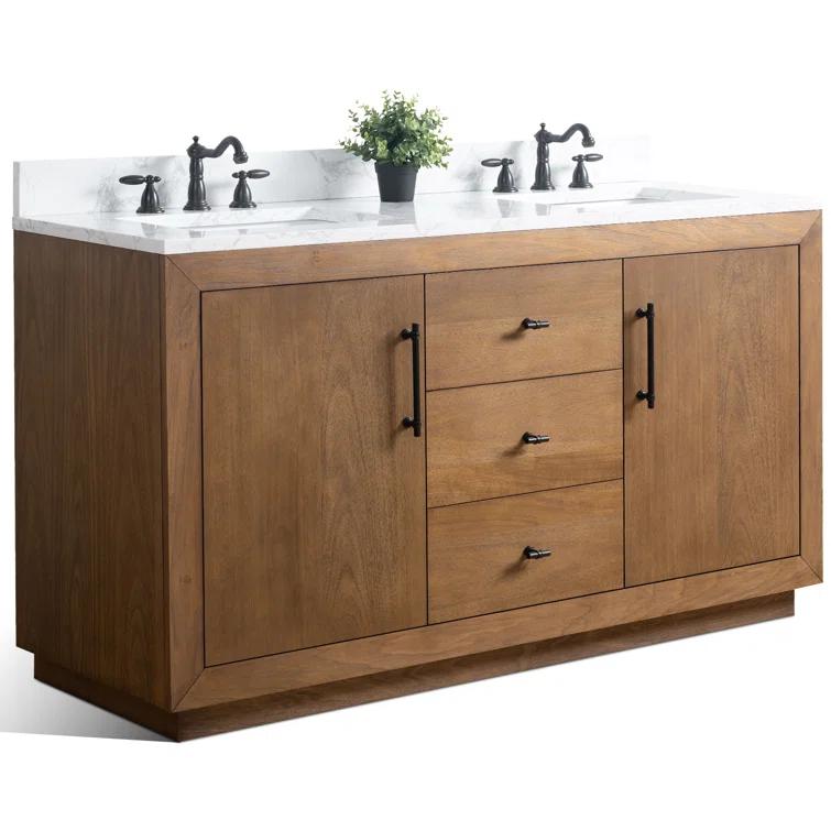 60" Double Bathroom Vanity Set with Top
