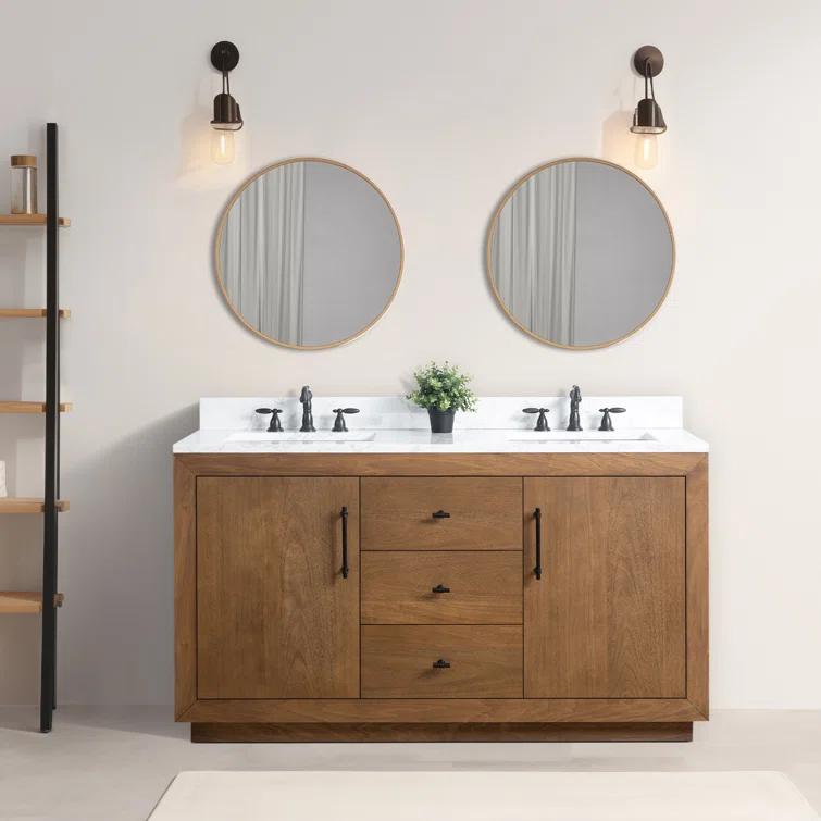 60" Double Bathroom Vanity Set with Top