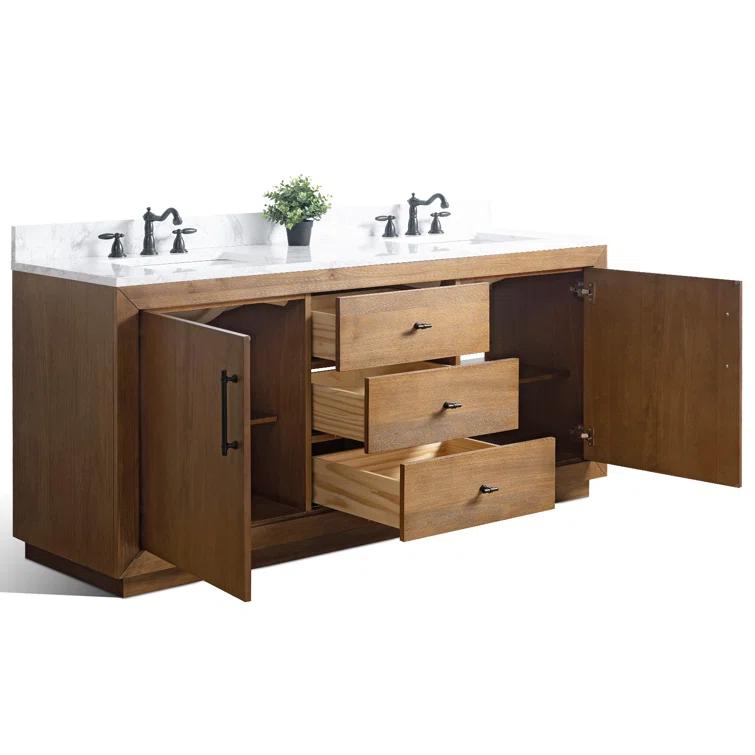 72" Free Standing Double Bathroom Vanity