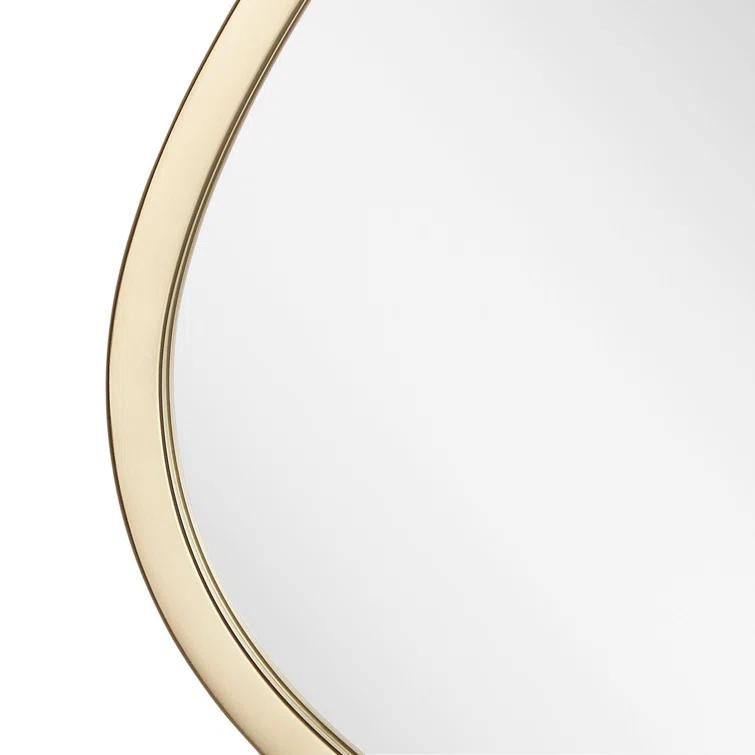 Signature Hardware Platt 30-3/4" x 33-1/4" Asymmetrical Framed Bathroom Mirror