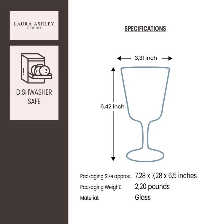 Handmade 9.13oz Wine Glass, Set of 4