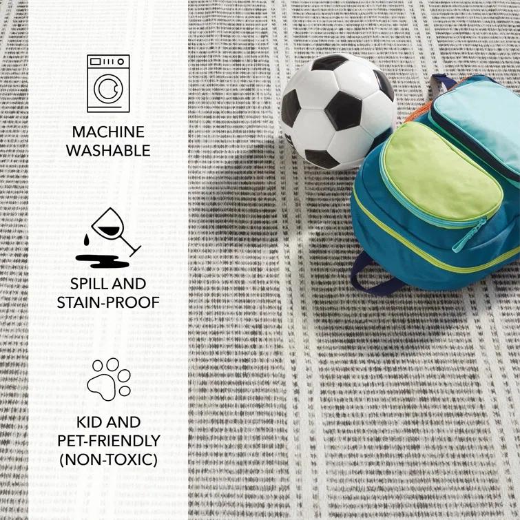 Malta Grey Machine Washable Rug