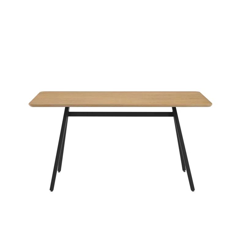 Faijal Ash Metal Base Dining Table
