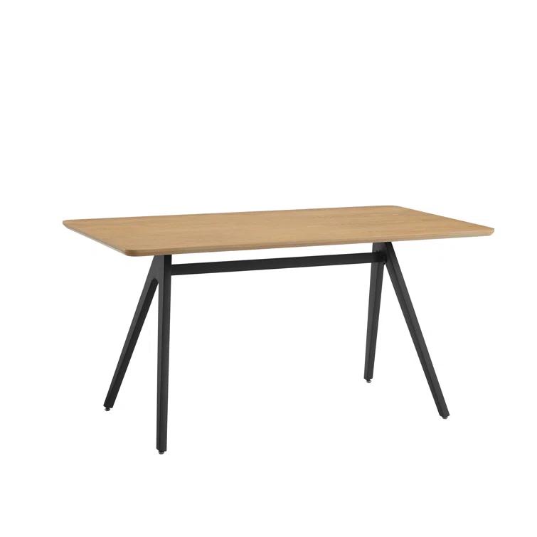 Faijal Ash Metal Base Dining Table