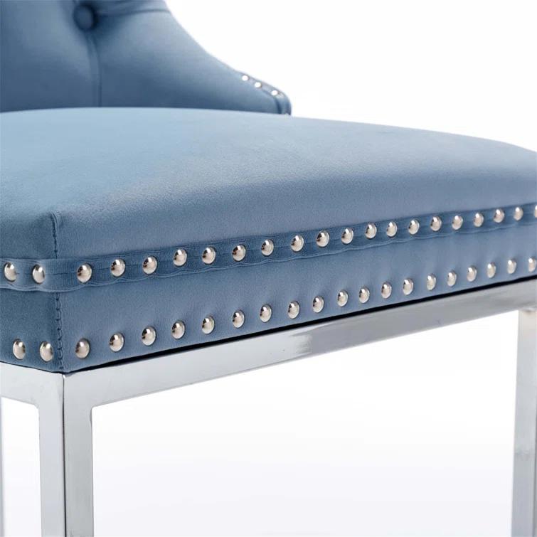 Jermon Upholstered Counter Stool with Metal Frame