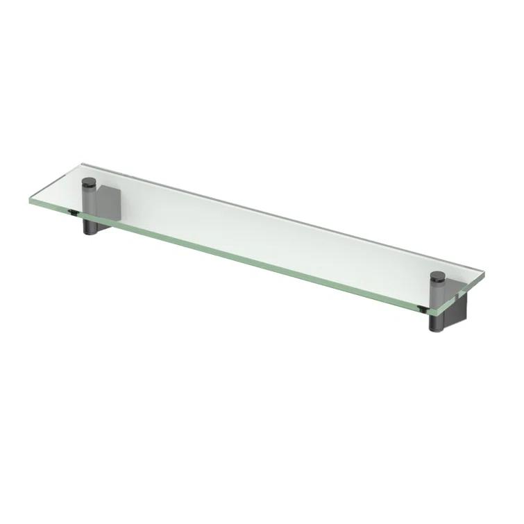 Bleu Wall Mount Rectangle Tempered Glass Shelf | Floating Shelf