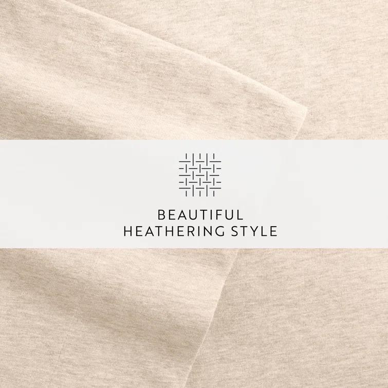 4 Piece 100% Cotton Jersey Knit Sheet Sets