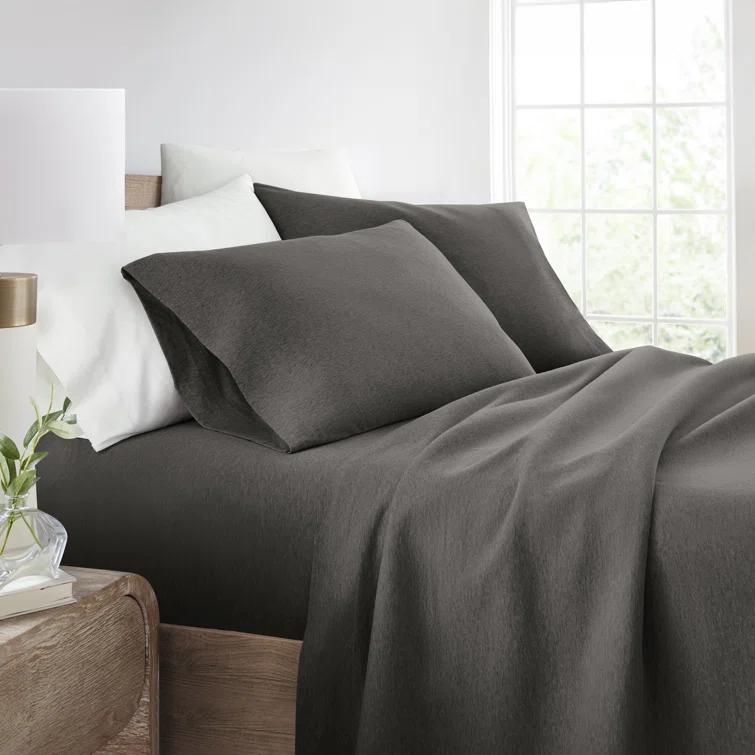 4 Piece 100% Cotton Jersey Knit Sheet Sets
