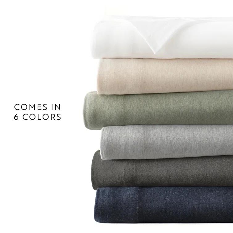 4 Piece 100% Cotton Jersey Knit Sheet Sets
