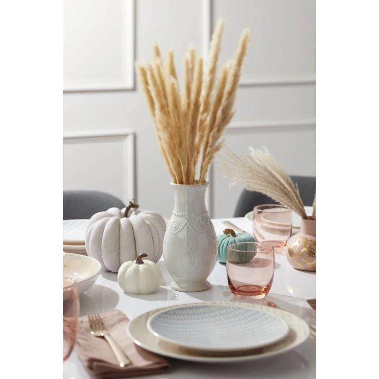 Lenox French Perle Giftware White 8" Fluted Vase