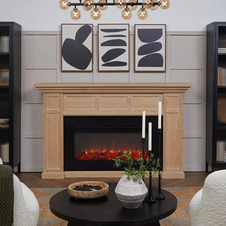 Alcott 75" Landscape Electric Fireplace by Real Flame