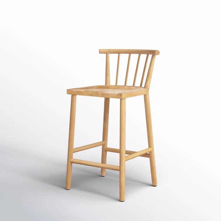 Belfast Smoked White Natural Parawood 41'' Bar Stool