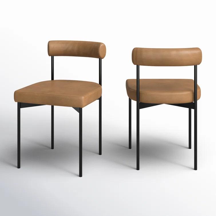 Dahlia 18'' H Upholstered Metal Side Chair