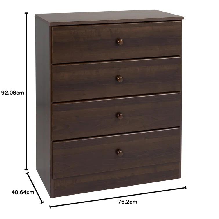 Mcclarrie Simplistic 4 Drawer 30" W Dresser