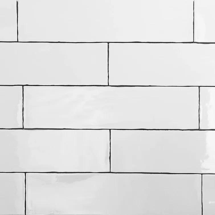 Barcelona 3" W x 12" L Polished Ceramic Subway Wall Tile (10.76 Sq. Ft. / Case)