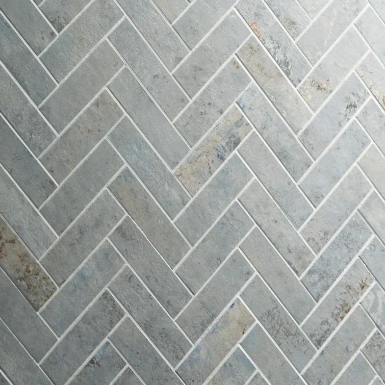 Mantis 10.03 in. x 10.62 in. Herringbone Matte Porcelain Floor & Wall Mosaic Tile (0.75 Sq.Ft./Each)