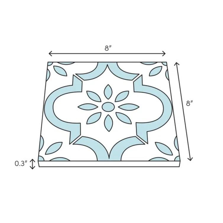 Angela Harris Harbour 8" x 8" Ceramic Wall & Floor Tile