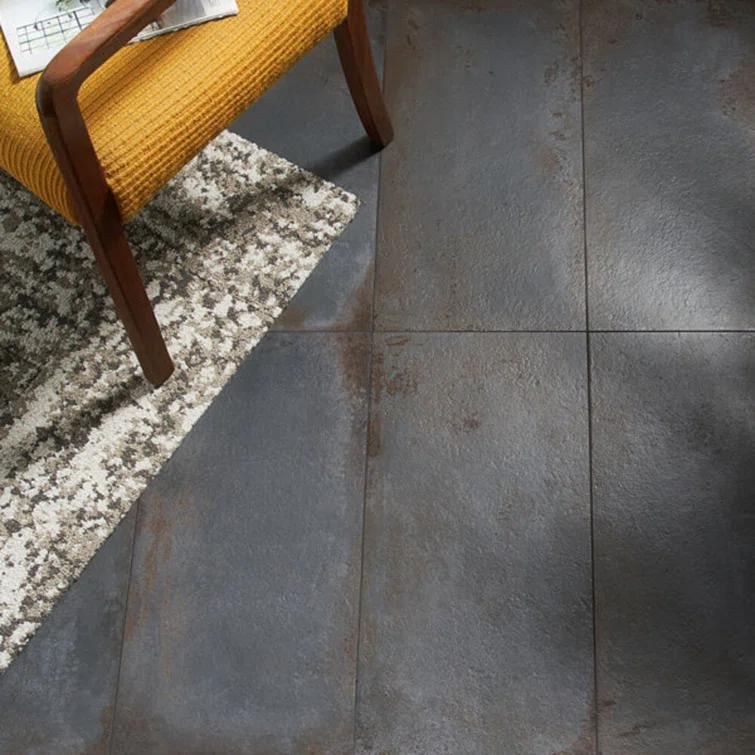 Angela Harris Fuller 12" x 24" Matte Cement Look Porcelain Wall & Floor Tile (11.62 Sq. Ft. / Case)