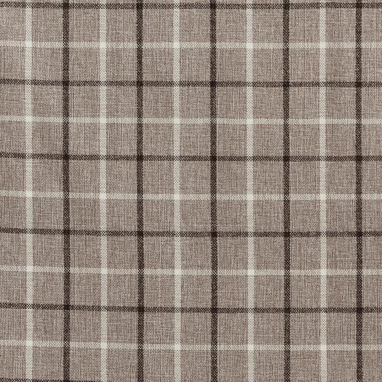 Anaheim Woven Plaid Room Darkening Thermal Fleece Lined Single Curtain Panel