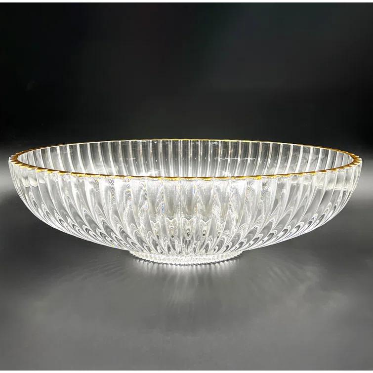 Majestic 21" Glass Oval Vessel Bathroom Sink