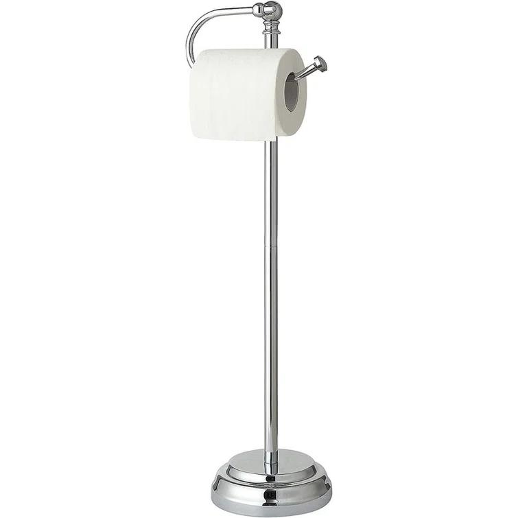 Bathroom Free Standing Toilet Paper Roll Holder Stand