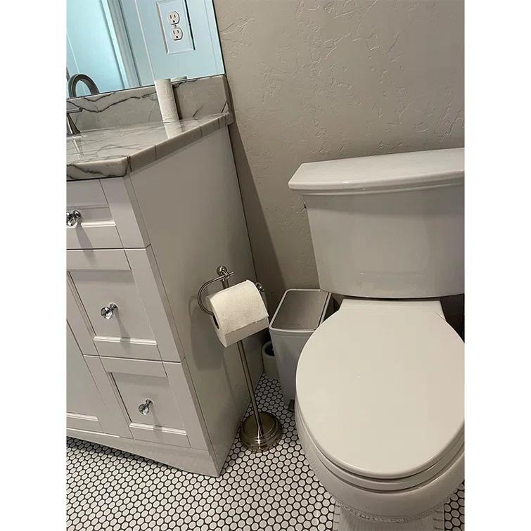 Kiflic L09727SQGQ Free Standing Toilet Paper Holder