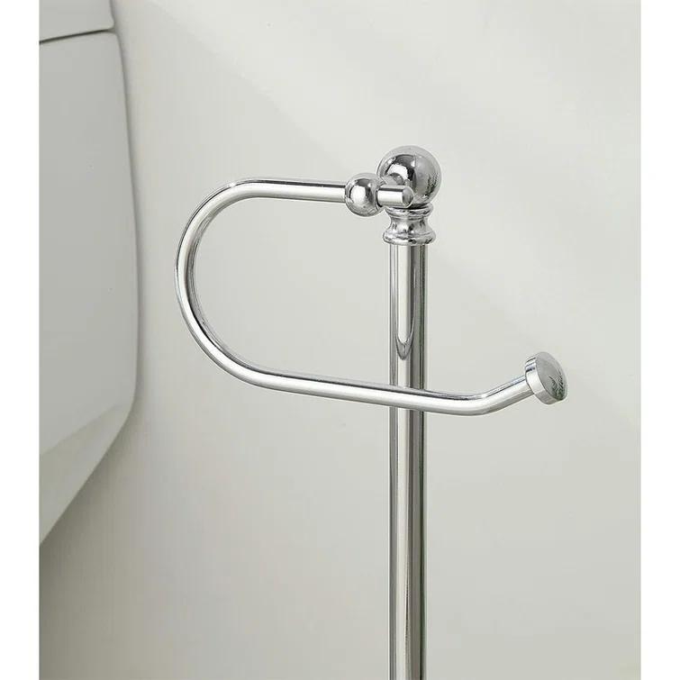 Bathroom Free Standing Toilet Paper Roll Holder Stand