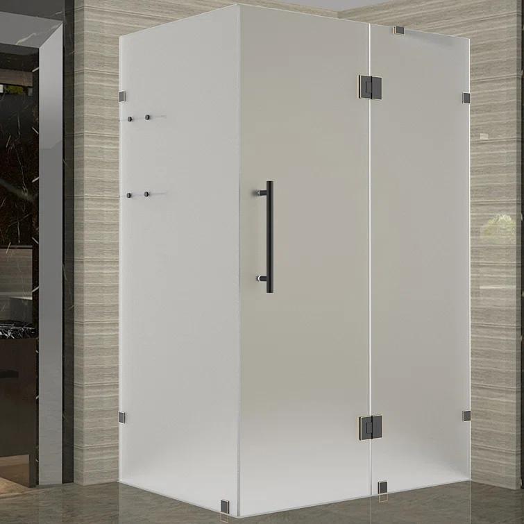 Aston Avalux GS 37" x 72" Square Hinged Shower Enclosure SEN992F-SS-3736-10