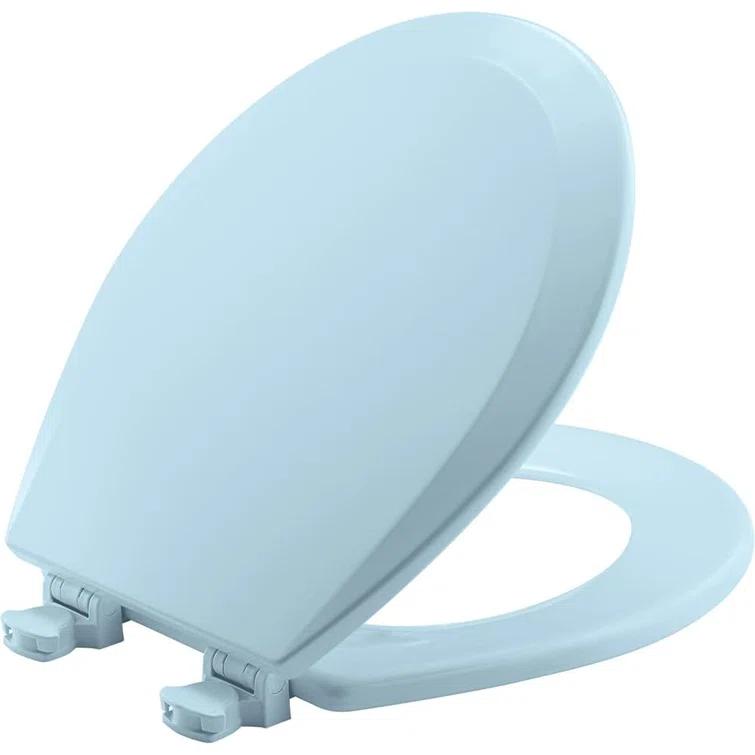 Bemis 1500EC Toilet Seat with Easy Clean & Change Hinges, Durable Wood