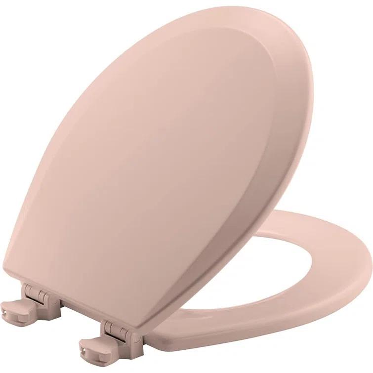 Bemis 1500EC Toilet Seat with Easy Clean & Change Hinges, Durable Wood