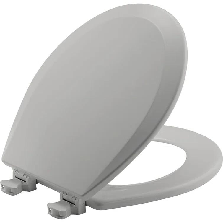 Bemis 1500EC Toilet Seat with Easy Clean & Change Hinges, Durable Wood