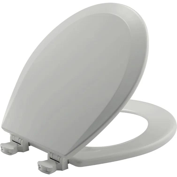 Bemis 1500EC Toilet Seat with Easy Clean & Change Hinges, Durable Wood
