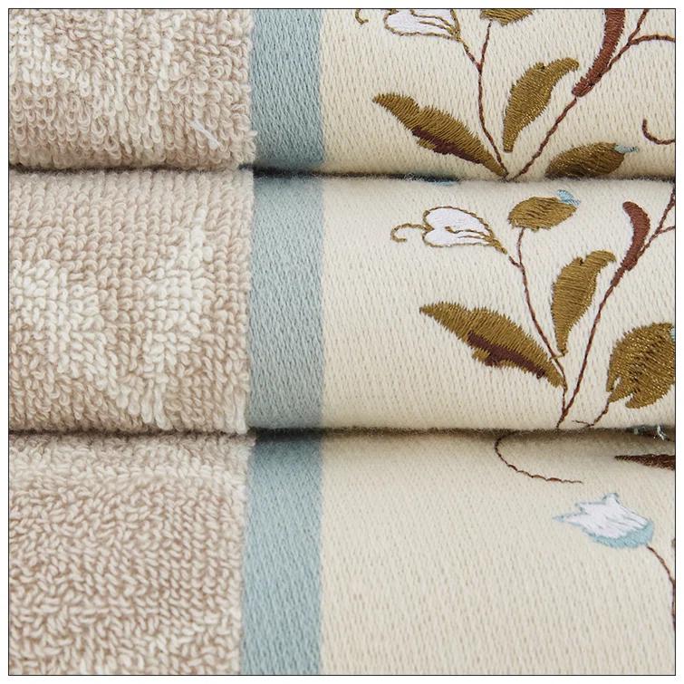 Madison Park Raheem Embroidered Cotton Jacquard Towel Set (Set of 6)