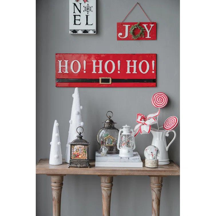 A&B Home Resin Glass Water Globe W/Tree & Birch Color Base Ornament - Set of 6 - Brown (Set of 6)