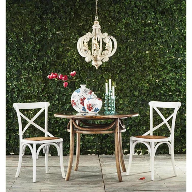 Cheree 6 - Light Wood Dimmable Geometric Chandelier
