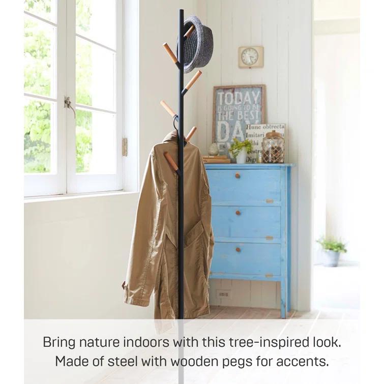 Yamazaki Home Coat Hanger, Steel, Weighted Base