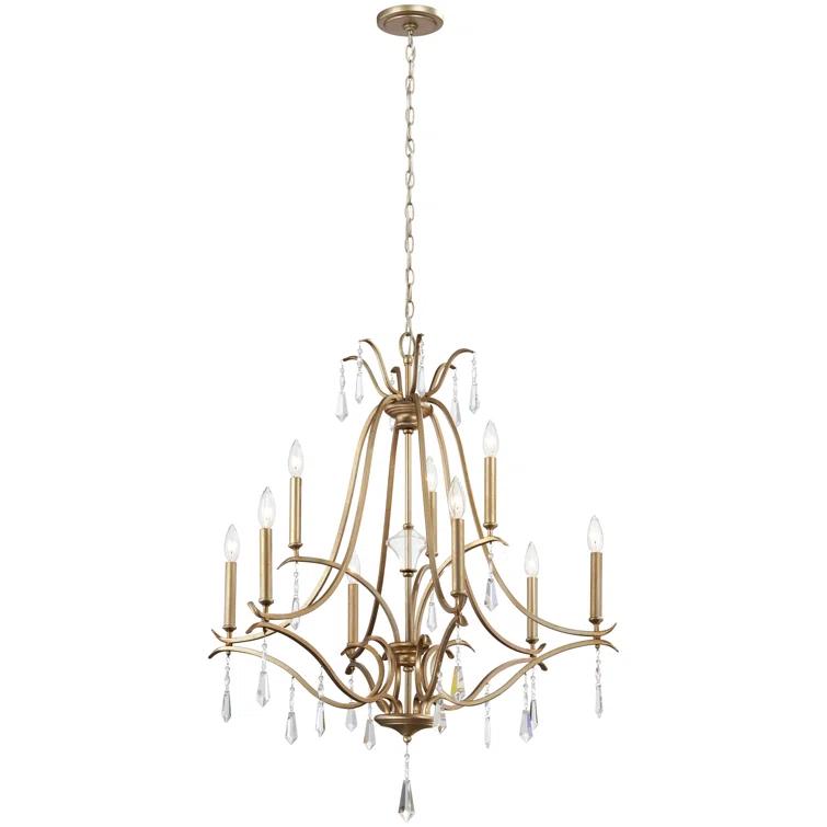 Vogan 9 - Light Dimmable Tiered Chandelier
