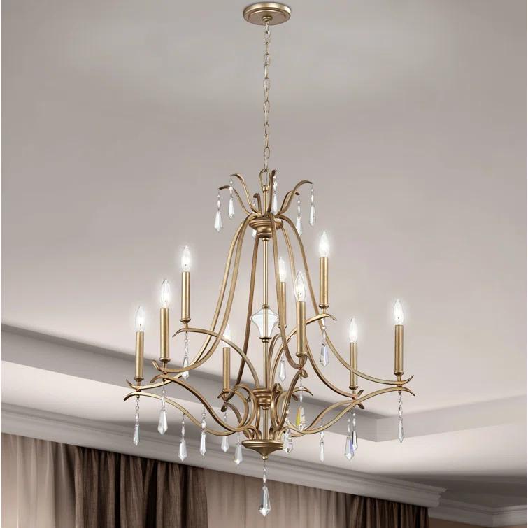 Vogan 9 - Light Dimmable Tiered Chandelier
