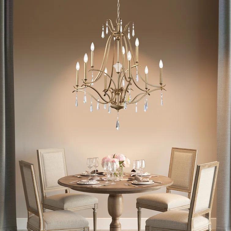 Vogan 9 - Light Dimmable Tiered Chandelier
