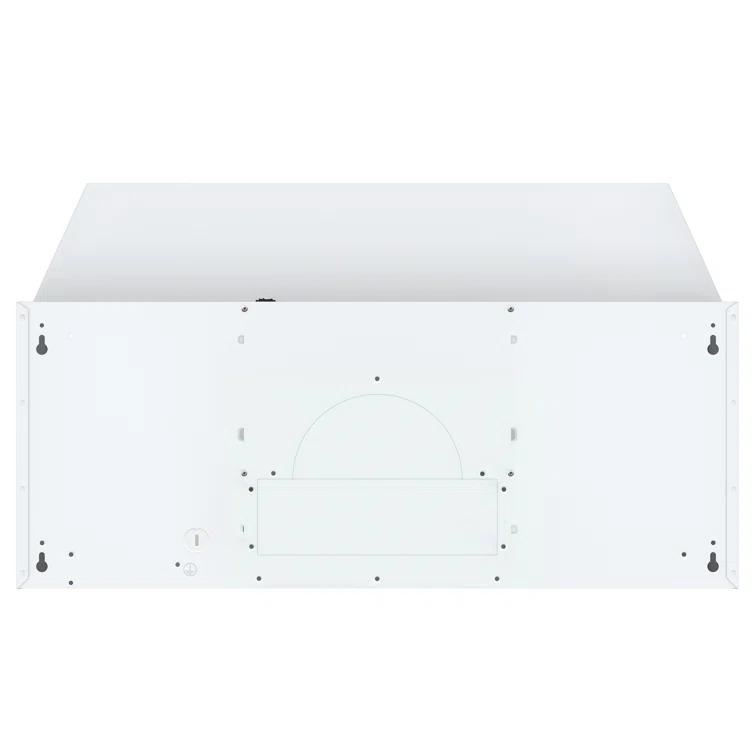 24-in 176 CFM White Under Cabinet Range Hood With Charcoal Filter