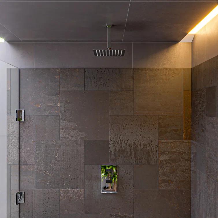 Square Knob 1 Way Thermostatic Shower Mixer