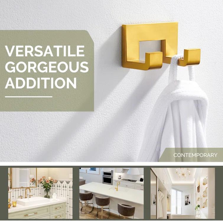 Double Wall Mounted Robe Hook